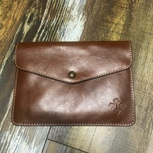 Patricia Nash Brown Leather Clutch